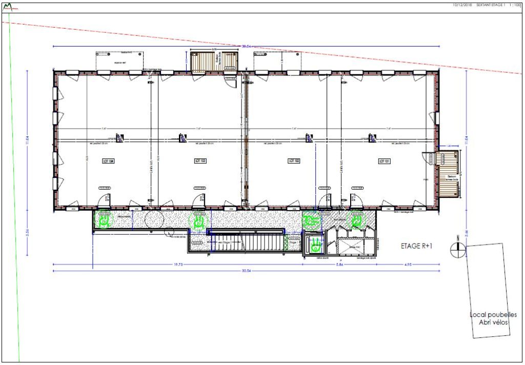 Plan immeuble Sextant étage 1